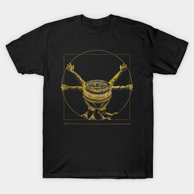 Alexander (Gold) T-Shirt by Grumpinpumpkin